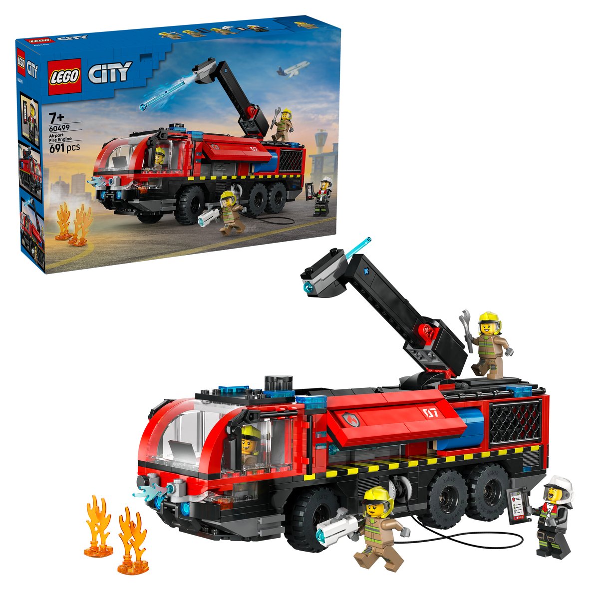 LEGO 60499 LEGO® City 60499 - Flughafenlöschfahrzeug – Box & Produkt