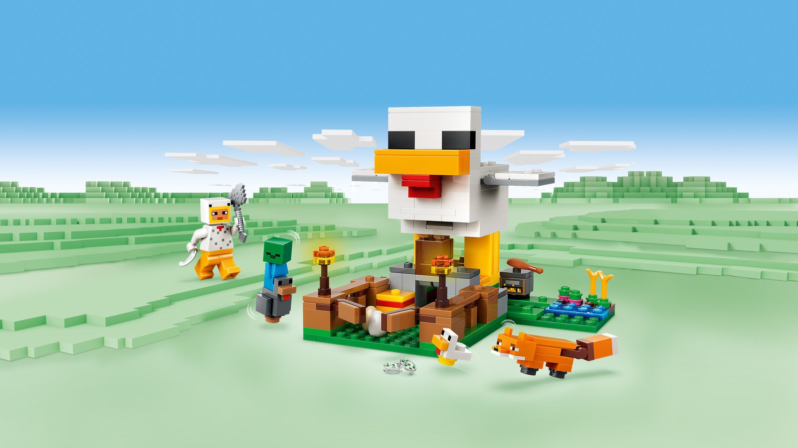 LEGO 21585 LEGO® Minecraft 21585 - Hühnerfarm – Primaeres Produktbild