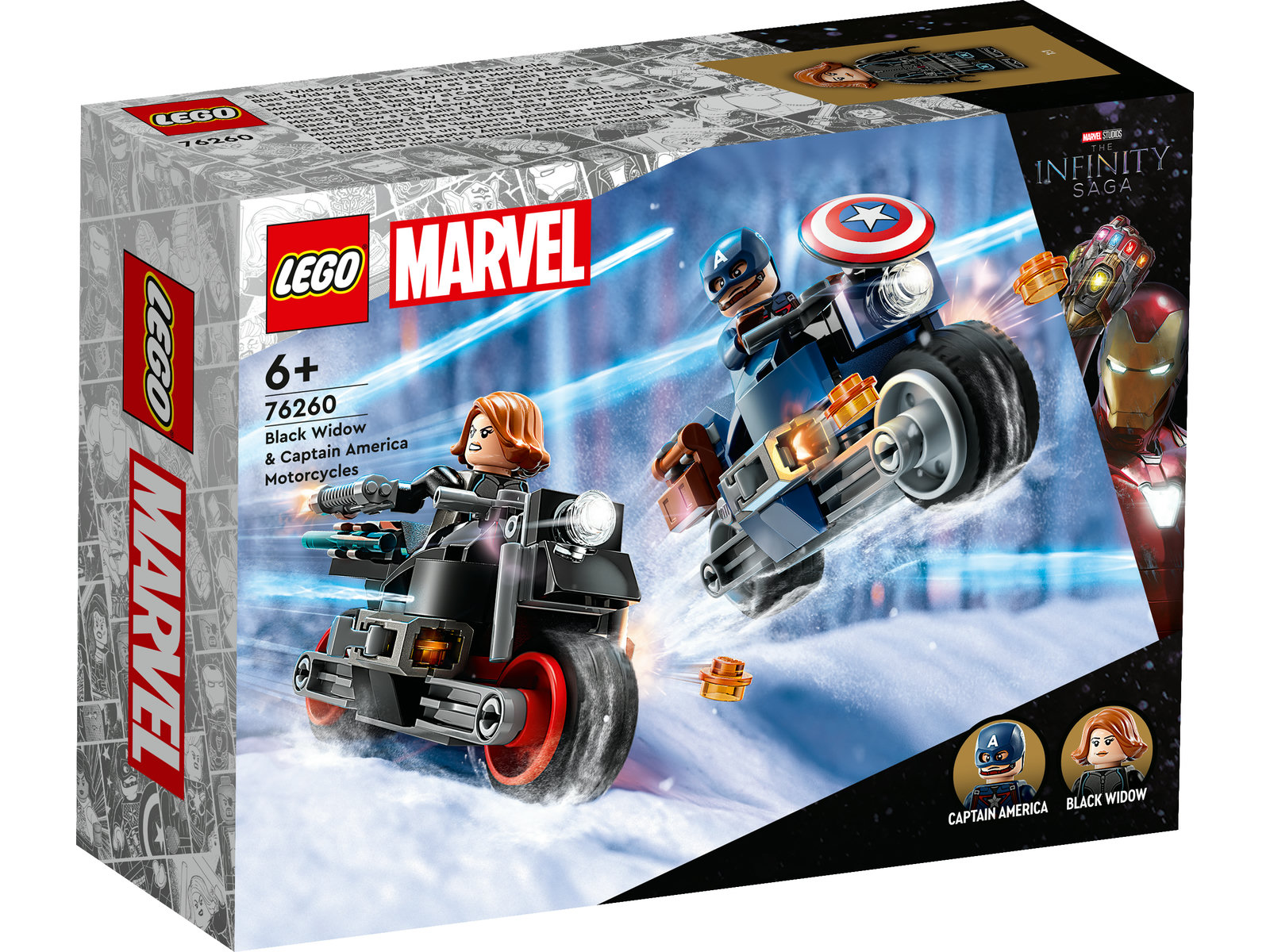 LEGO® Marvel 76260 - Black Widows & Captain Americas Motorräder