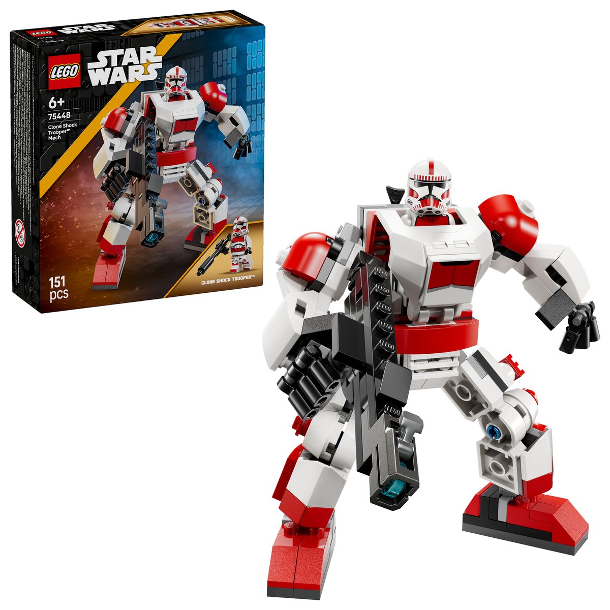LEGO 75448 LEGO® Star Wars™ 75448 - Klon-Schocktruppen Mech – Box & Produkt