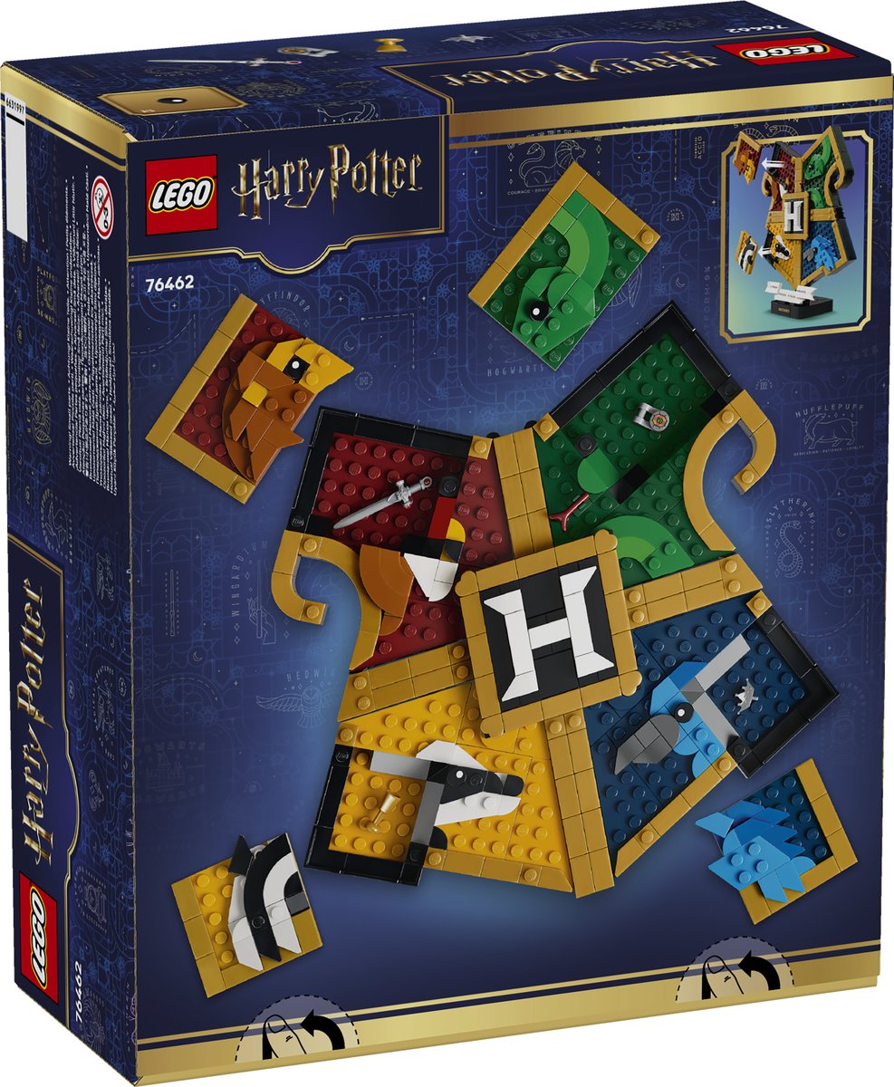 LEGO 76462 LEGO® Harry Potter™ 76462 - Hogwarts™ Hauswappen – Verpackung hinten
