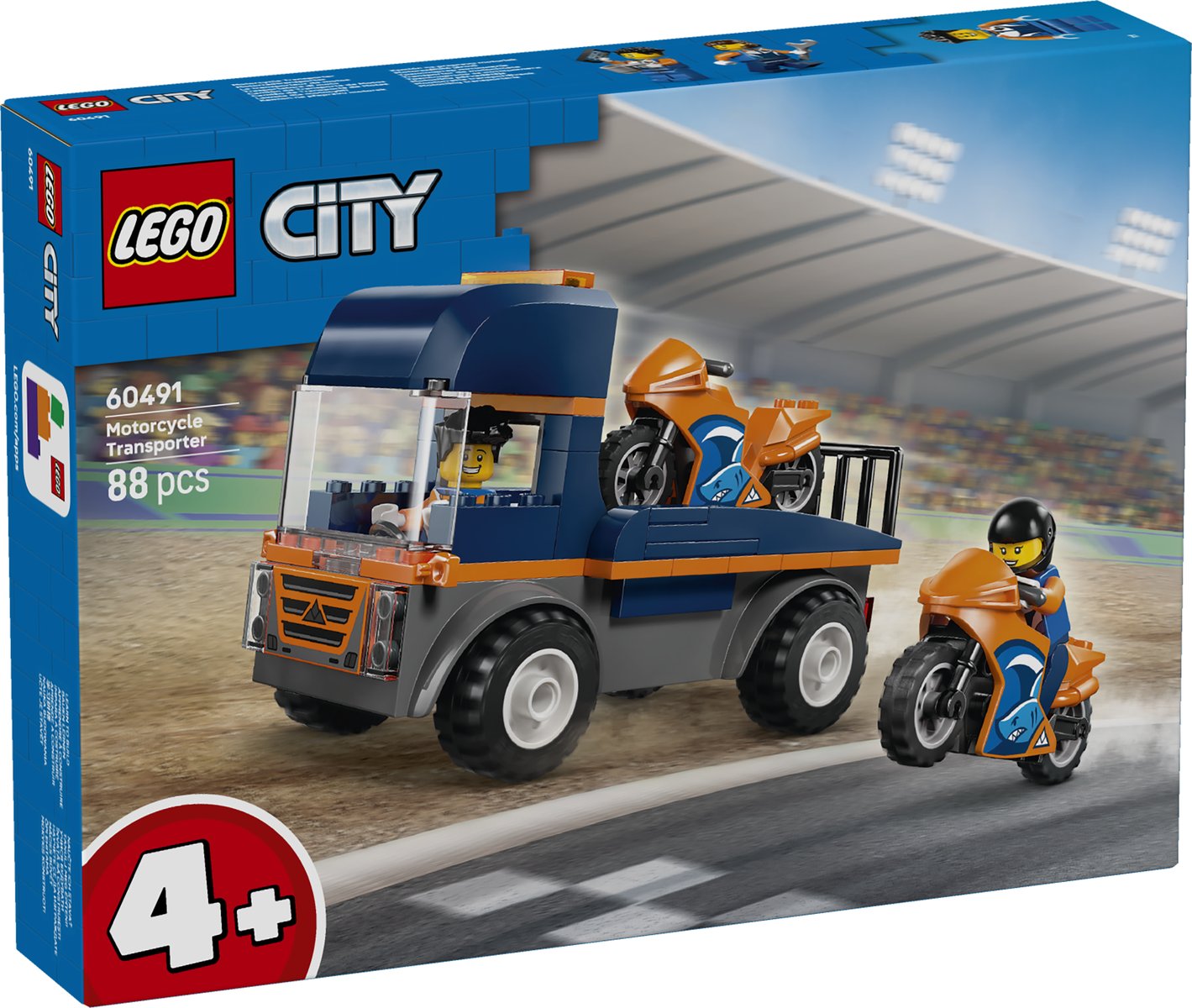 LEGO 60491 LEGO® LEGO City 60491 - Motorradtransporter – Verpackung vorne