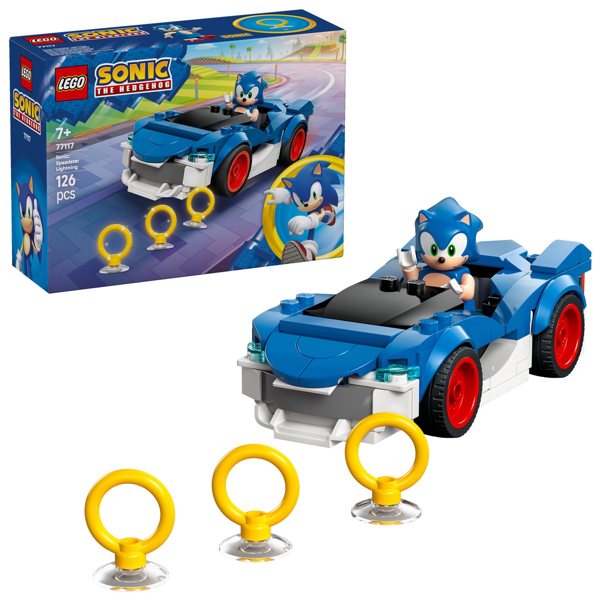 LEGO 77117 LEGO® Sonic 77117 - Sonic: Speedster Lightning – Box & Produkt