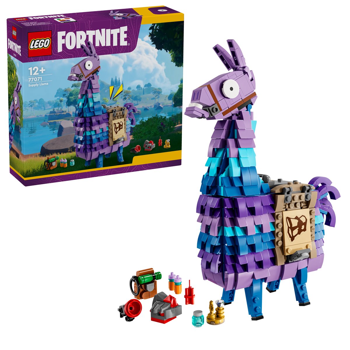 LEGO 77071 LEGO® Fortnite 77071 - Vorratslama – Box & Produkt