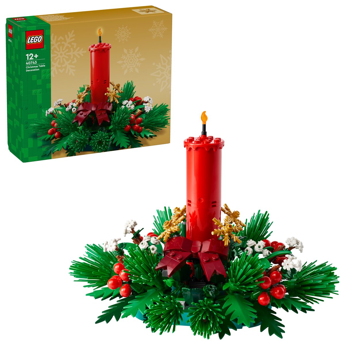 LEGO 40743 LEGO® Iconic 40743 - Weihnachtsgesteck – Box & Produkt