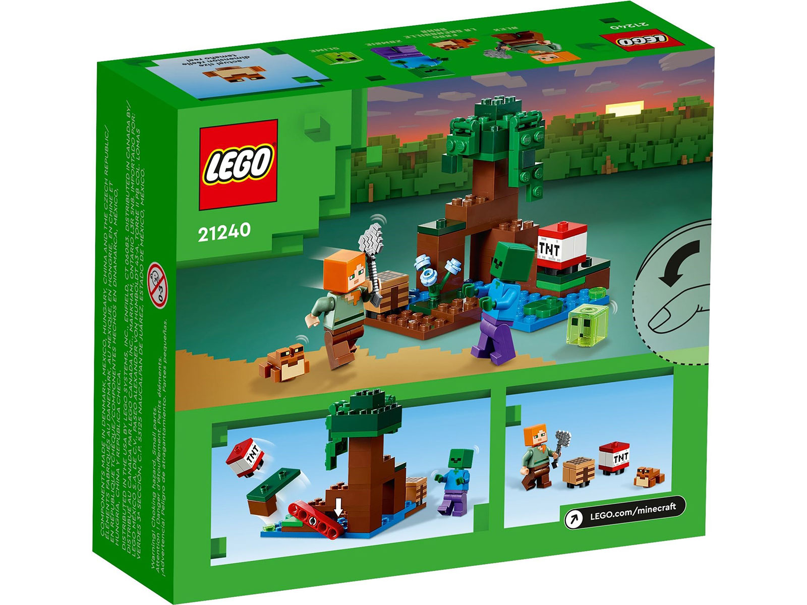 LEGO® Minecraft® 21240 - Das Sumpfabenteuer