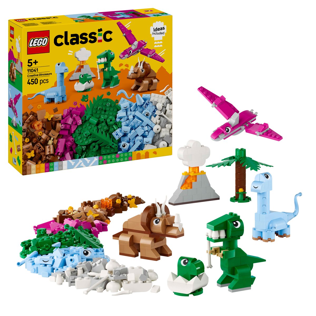 LEGO 11041 LEGO® Classic 11041 - Kreative Dinosaurier – Box & Produkt