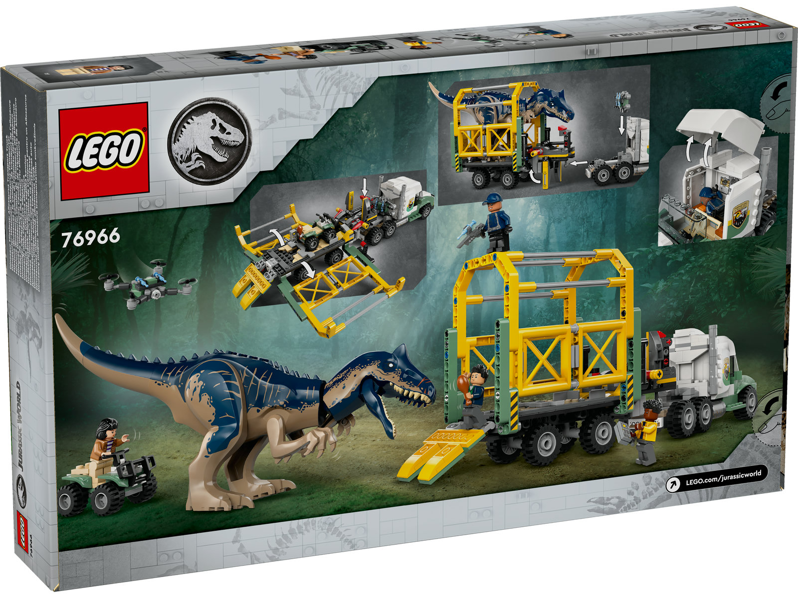 LEGO® Jurassic World 76966 - Dinosaurier-Missionen: Allosaurus-Transporter