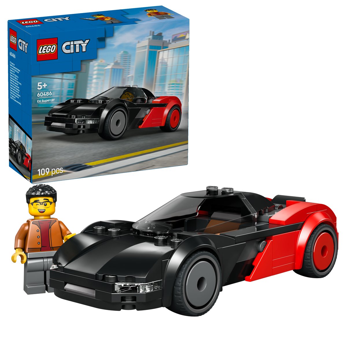 LEGO 60486 LEGO® City 60486 - Elektro-Supersportwagen – Box & Produkt