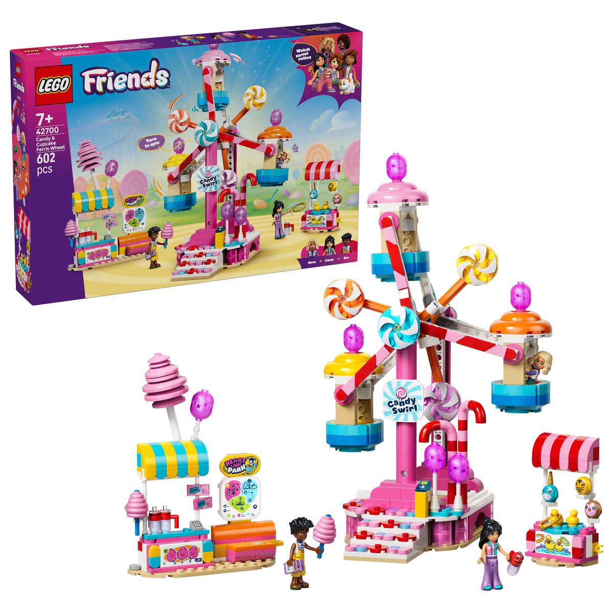 LEGO 42700 LEGO® Friends 42700 - Cupcake-Riesenrad – Box & Produkt