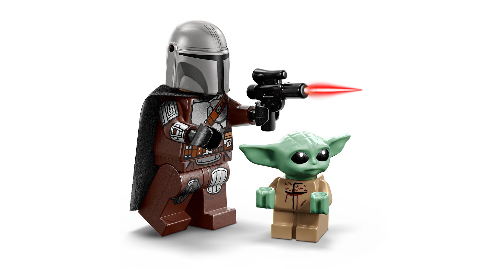 LEGO 75436 LEGO® Star Wars™ 75436 - Der Mandalorianer und Grogu auf ihrem Speeder Bike™ – Detailansicht 1