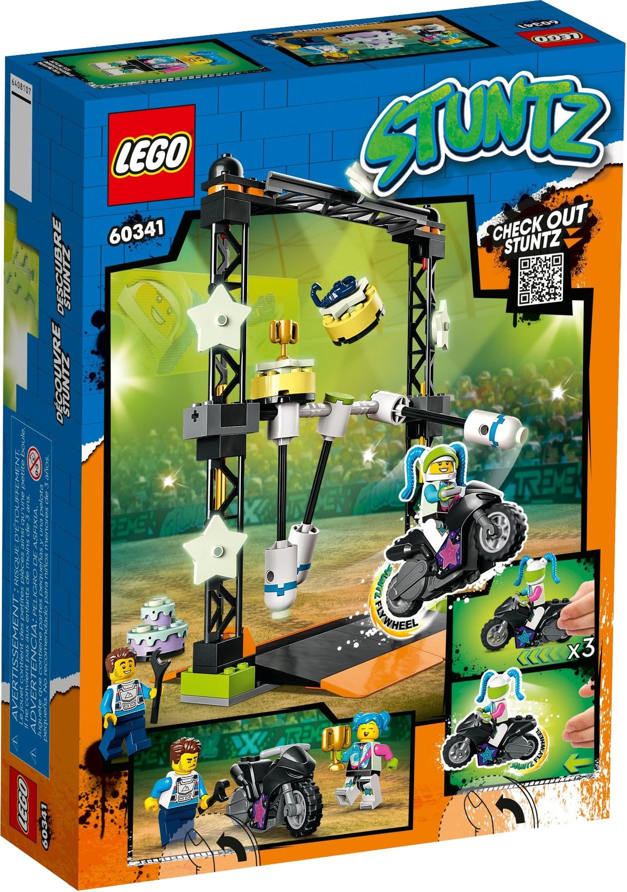 LEGO® City 60341 - Umstoß-Stuntchallenge - Box Back