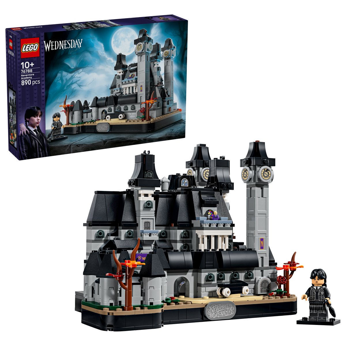 LEGO 76788 LEGO® Wednesday 76788 - Nevermore Academy – Box & Produkt