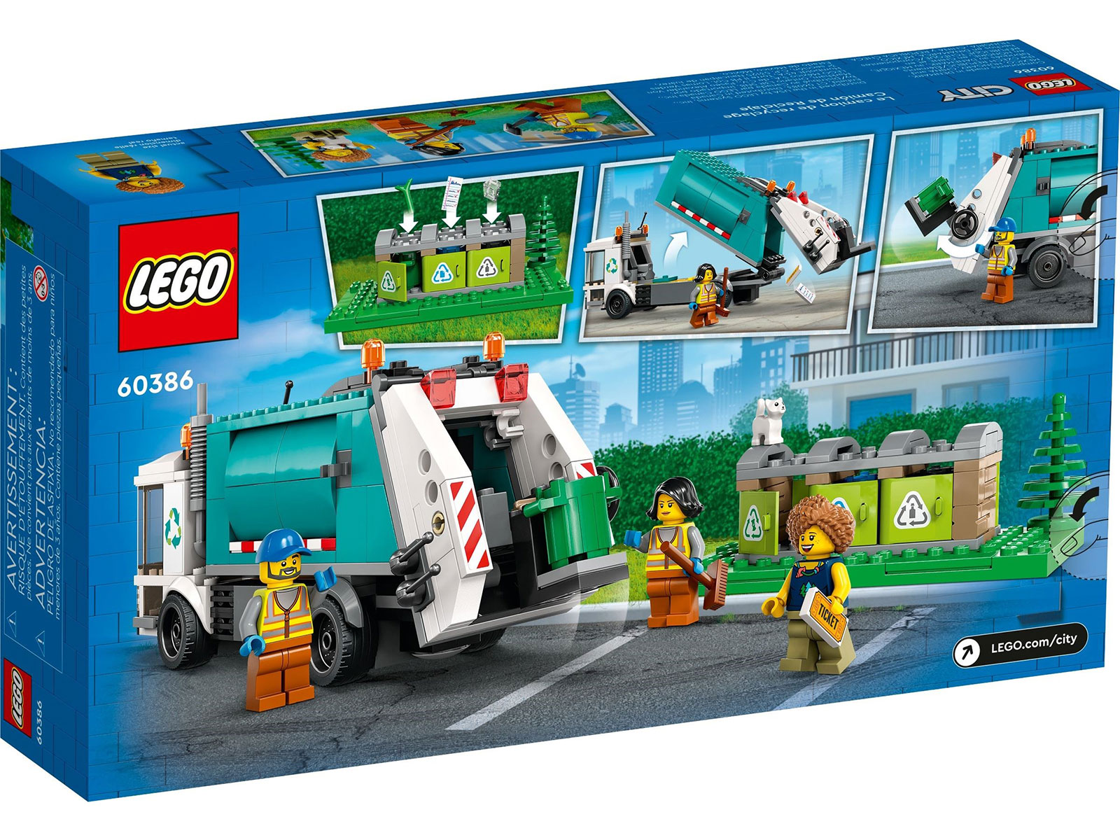 LEGO® City 60386 - Müllabfuhr - Box Back