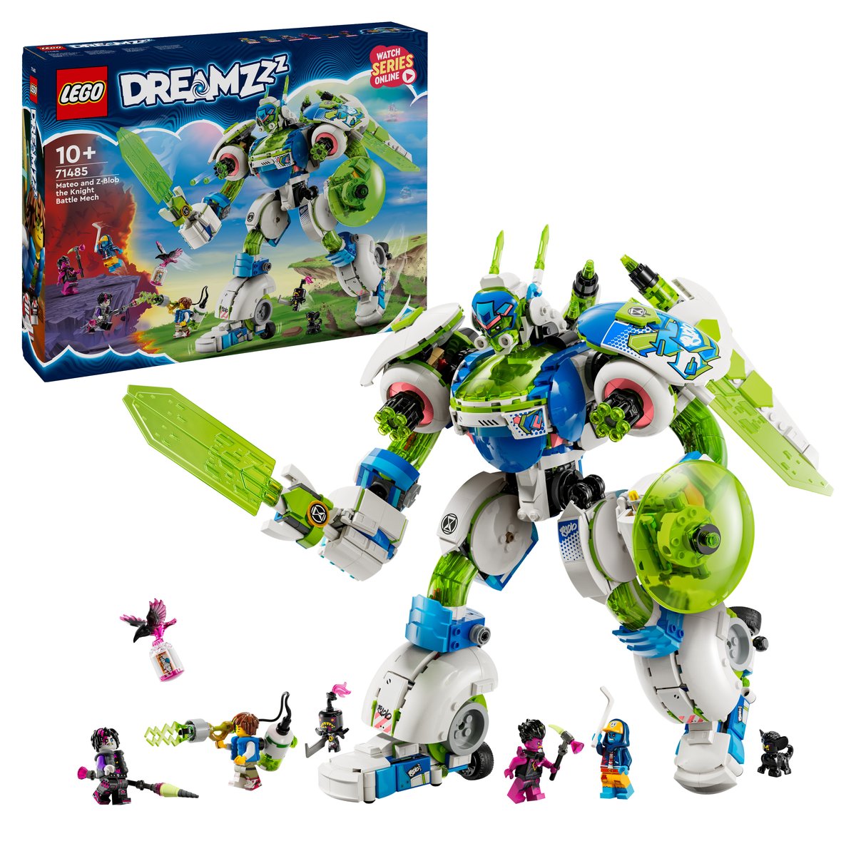 LEGO 71485 LEGO® DREAMZzz 71485 - Mateo und Z-Blob der Ritter-Mech – Box & Produkt