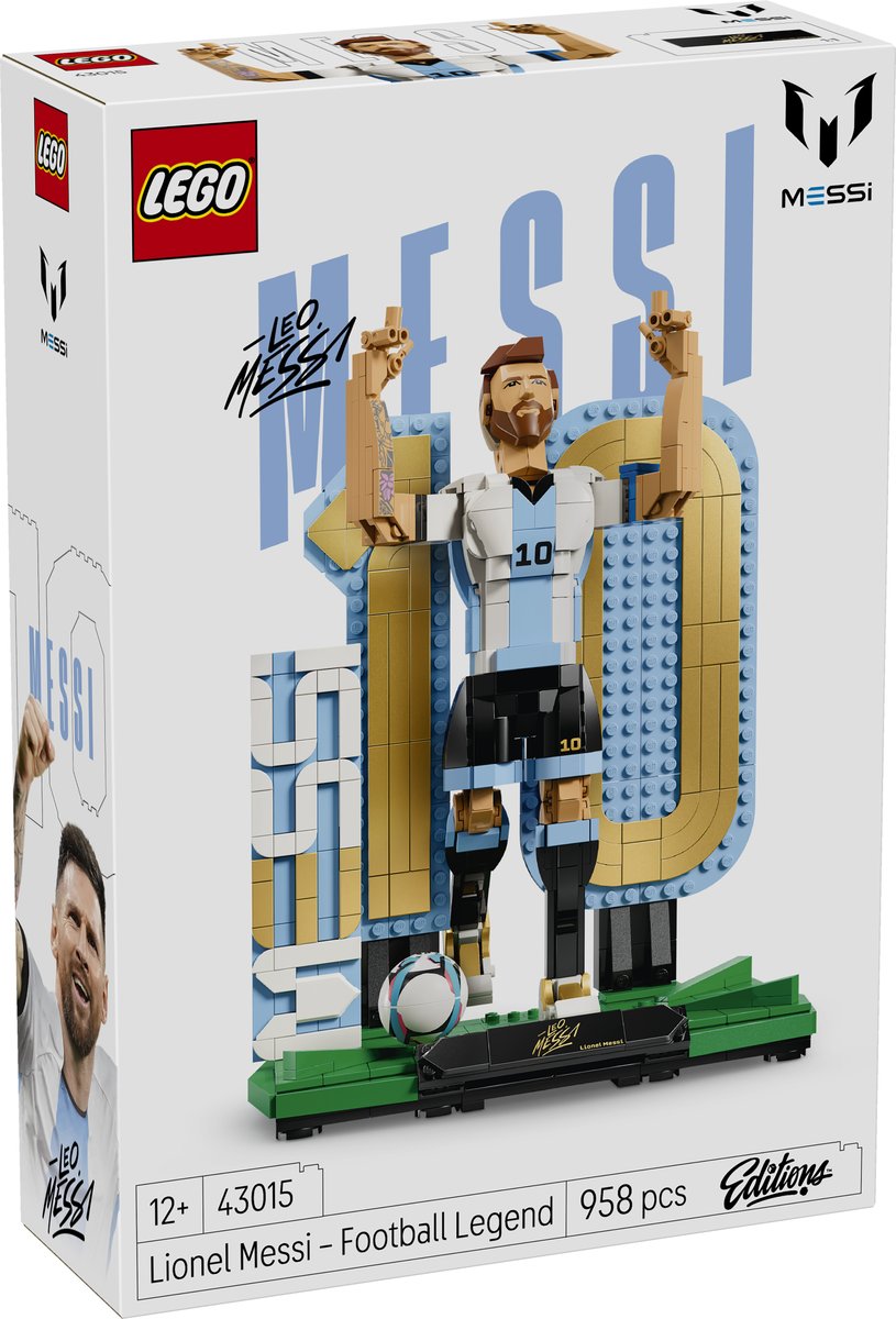 LEGO 43015 LEGO® Editions 43015 - Lionel Messi – Fußballlegende – Verpackung vorne