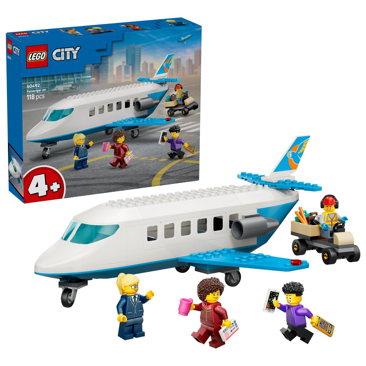 LEGO 60492 LEGO® City 60492 - Passagierjet – Box & Produkt