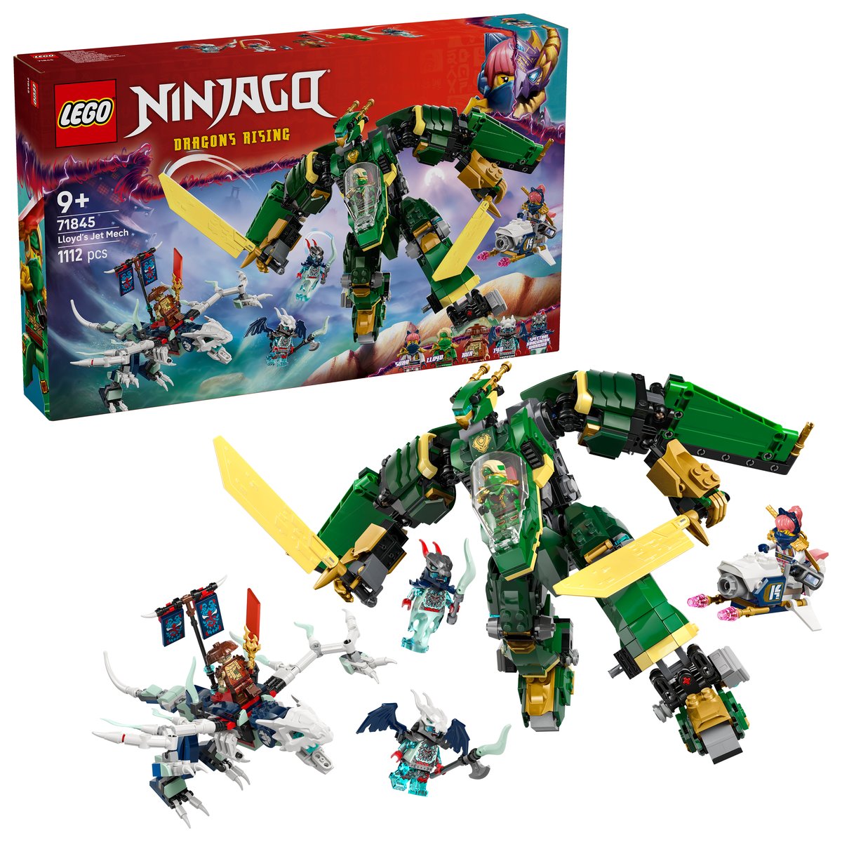 LEGO 71845 LEGO® Ninjago 71845 - Lloyds Jet-Mech – Box & Produkt