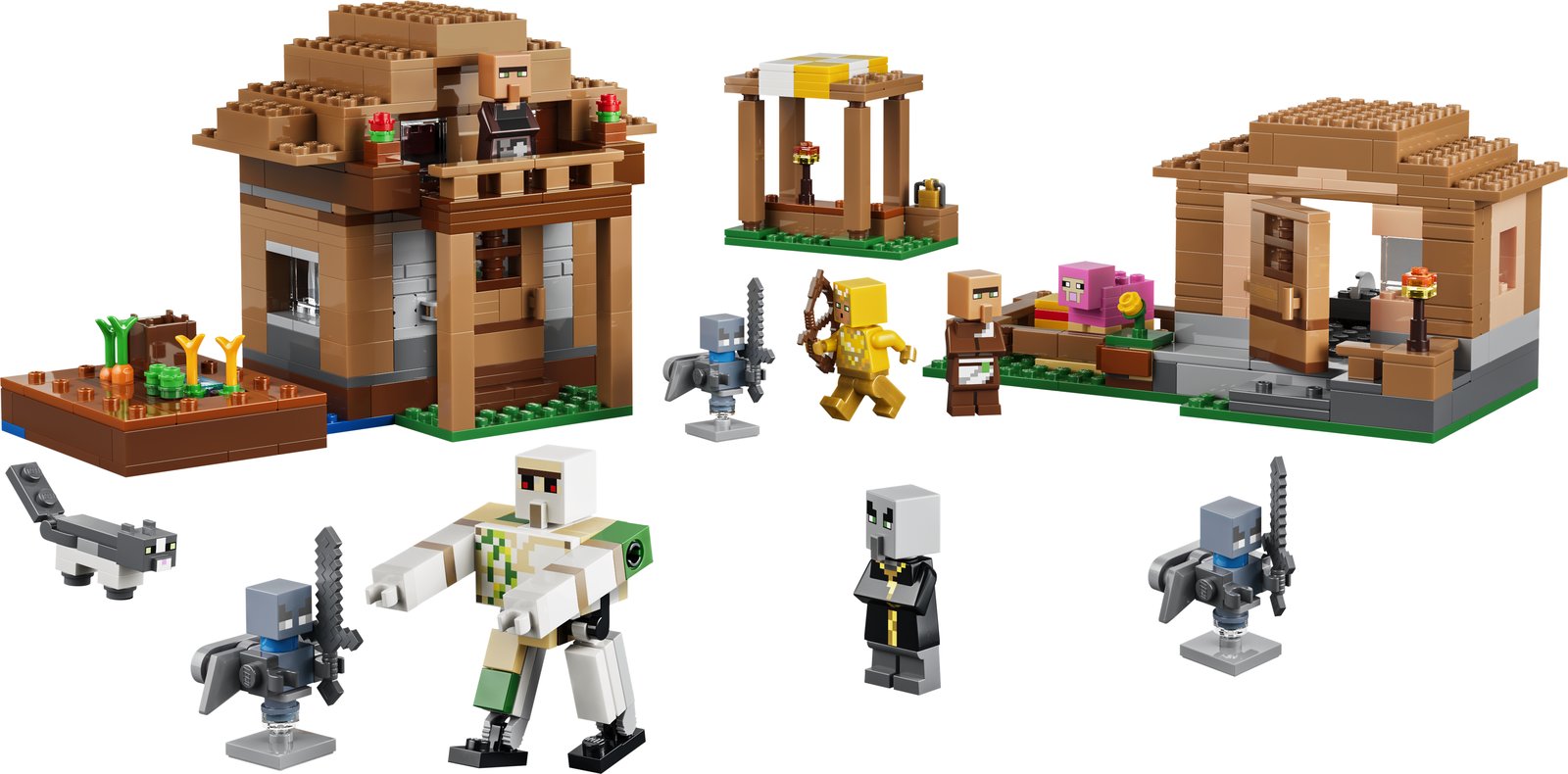 LEGO 21596 LEGO® Minecraft® 21596 - Angriff des Magiers auf das Dorf – Produktfoto