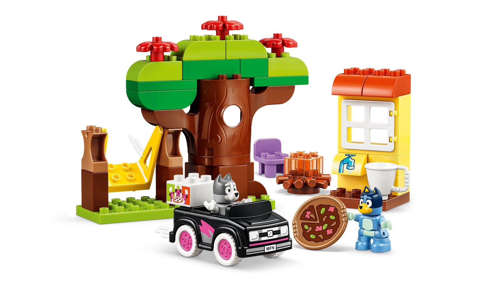 LEGO 10469 LEGO® DUPLO® Bluey 10469 - Pizza-Schwestern mit Muffin und Bluey – Primäres Produktbild