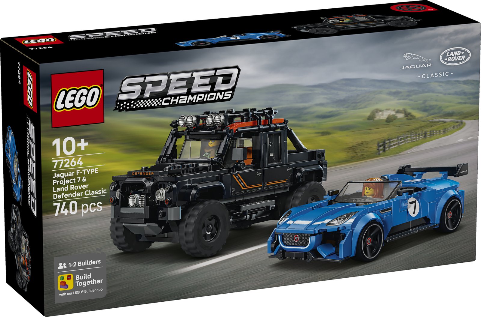 LEGO 77264 LEGO® Speed Champions 77264 - Jaguar Project 7 & Land Rover Defender – Verpackung vorne