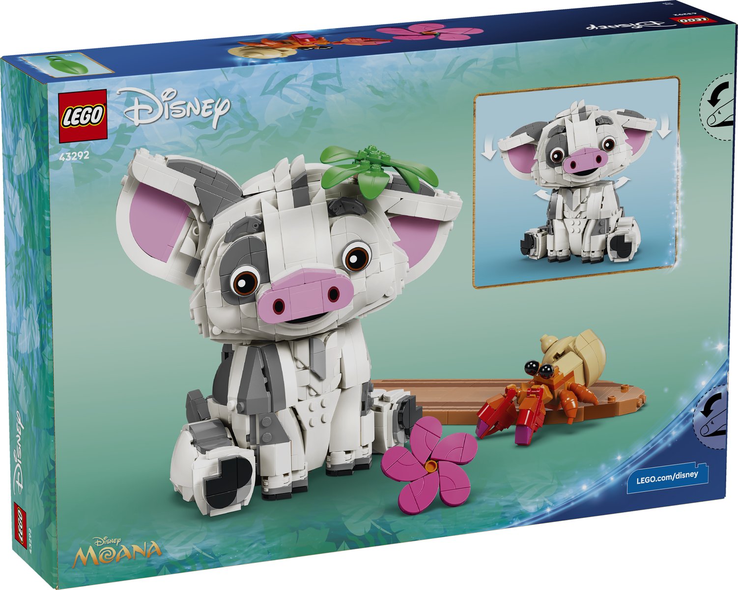 LEGO 43292 LEGO® | Disney Vaiana 43292 - Pua – Verpackung hinten