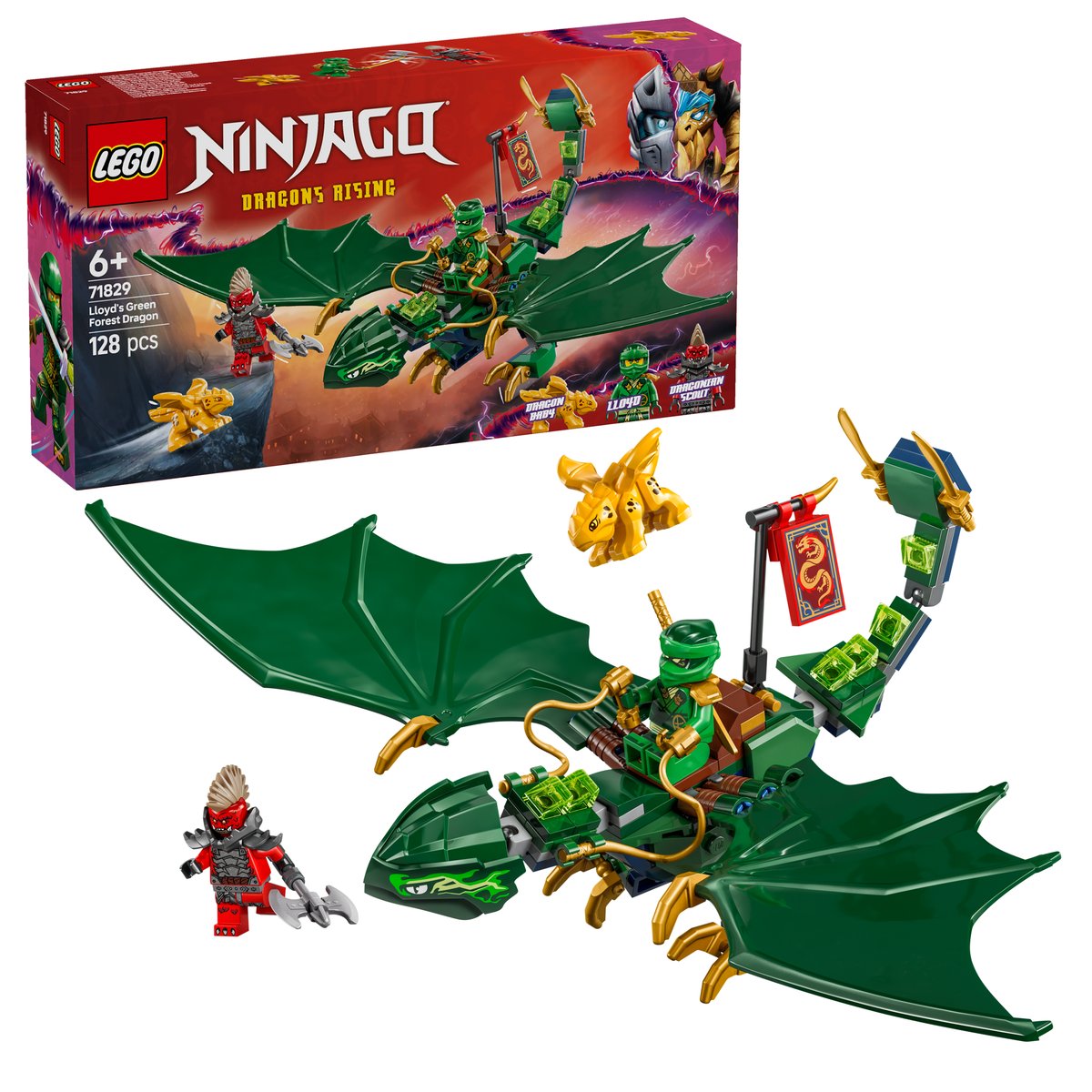 LEGO 71829 LEGO® Ninjago 71829 - Lloyds grüner Walddrache – Box & Produkt