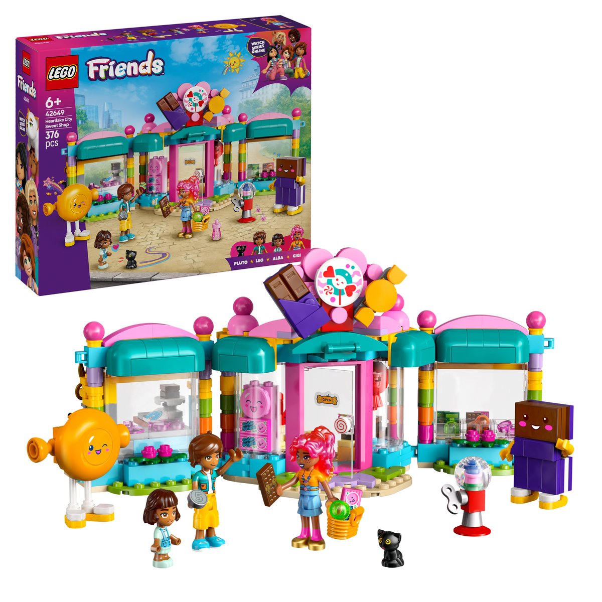 LEGO 42649 LEGO® Friends 42649 - Heartlake City Süßwarenladen – Box & Produkt