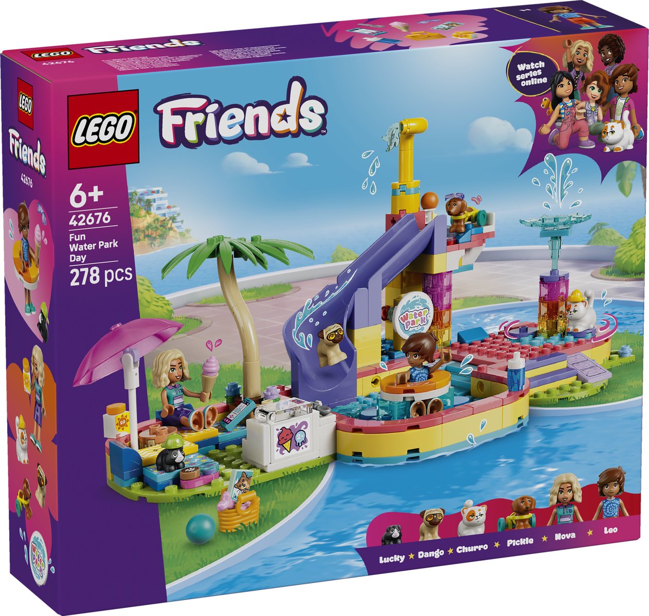 LEGO 42676 LEGO® Friends 42676 - Lustiger Tag im Wasserpark – Verpackung vorne