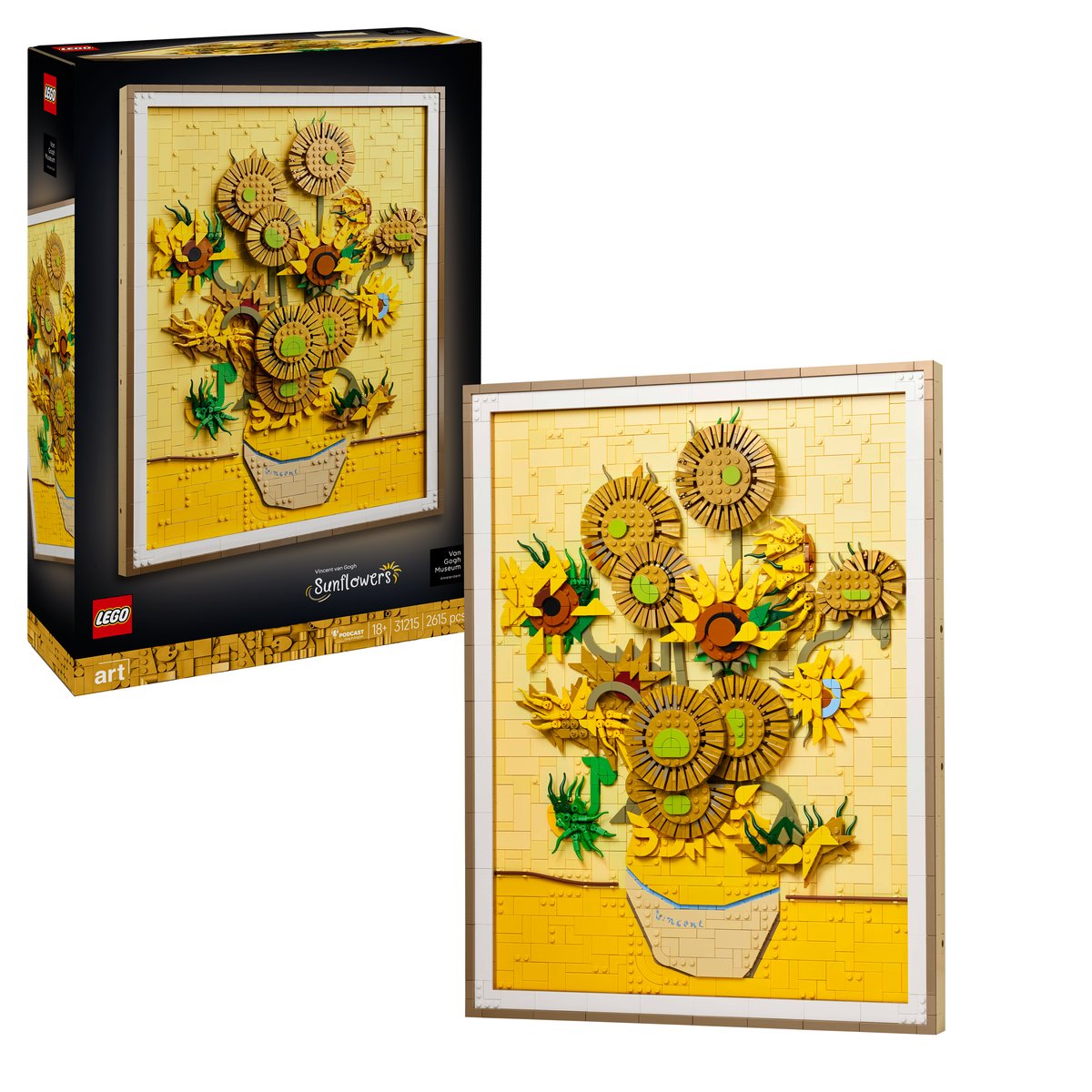 LEGO 31215 LEGO® ART 31215 - Vincent van Gogh – Sonnenblumen – Box & Produkt