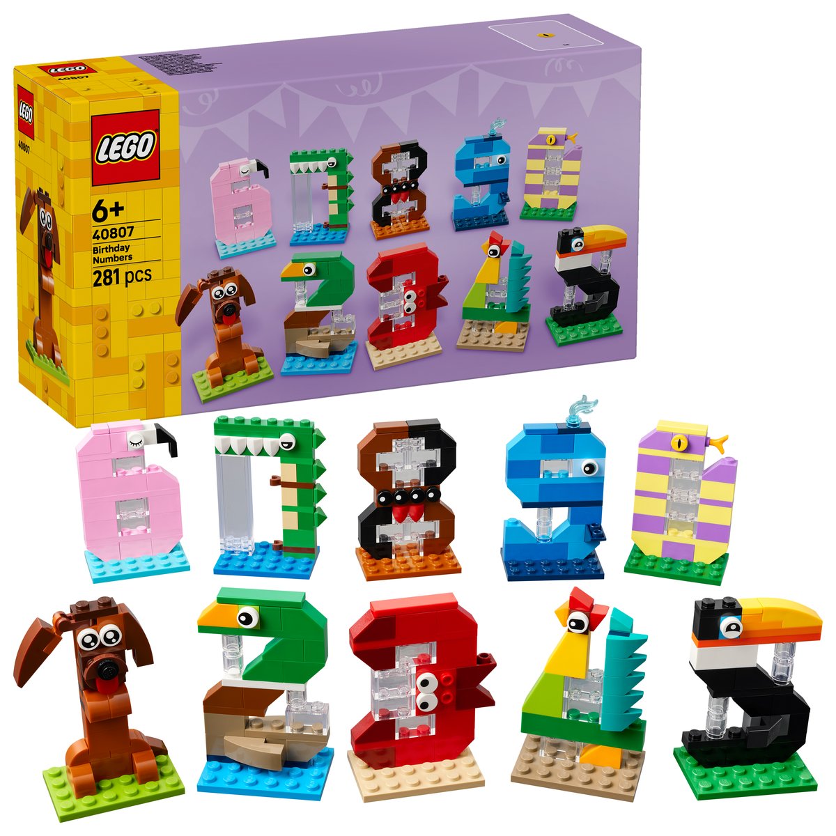 LEGO 40807 LEGO® LEGO Iconic 40807 - Geburtstagszahlen – Box & Produkt