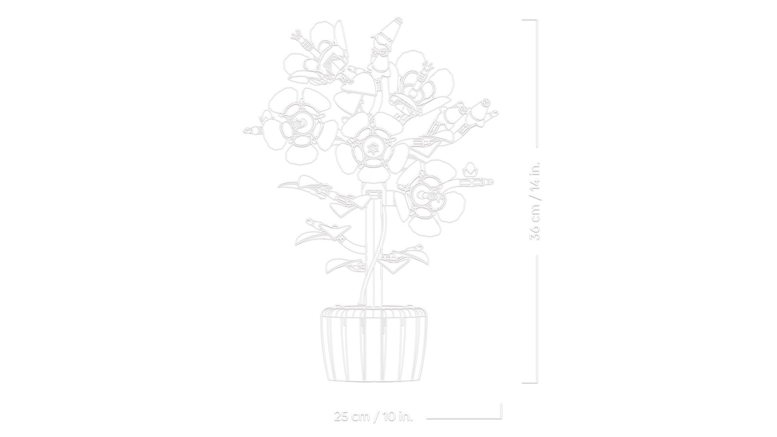 LEGO 10372 LEGO® Botanicals 10372 - Hibiskus – Detailansicht 4