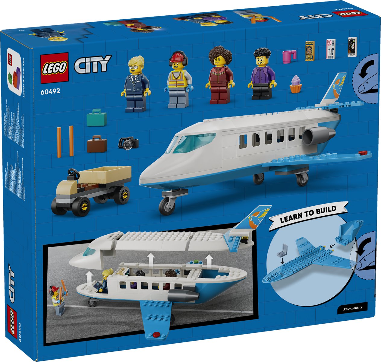 LEGO 60492 LEGO® City 60492 - Passagierjet – Verpackung hinten