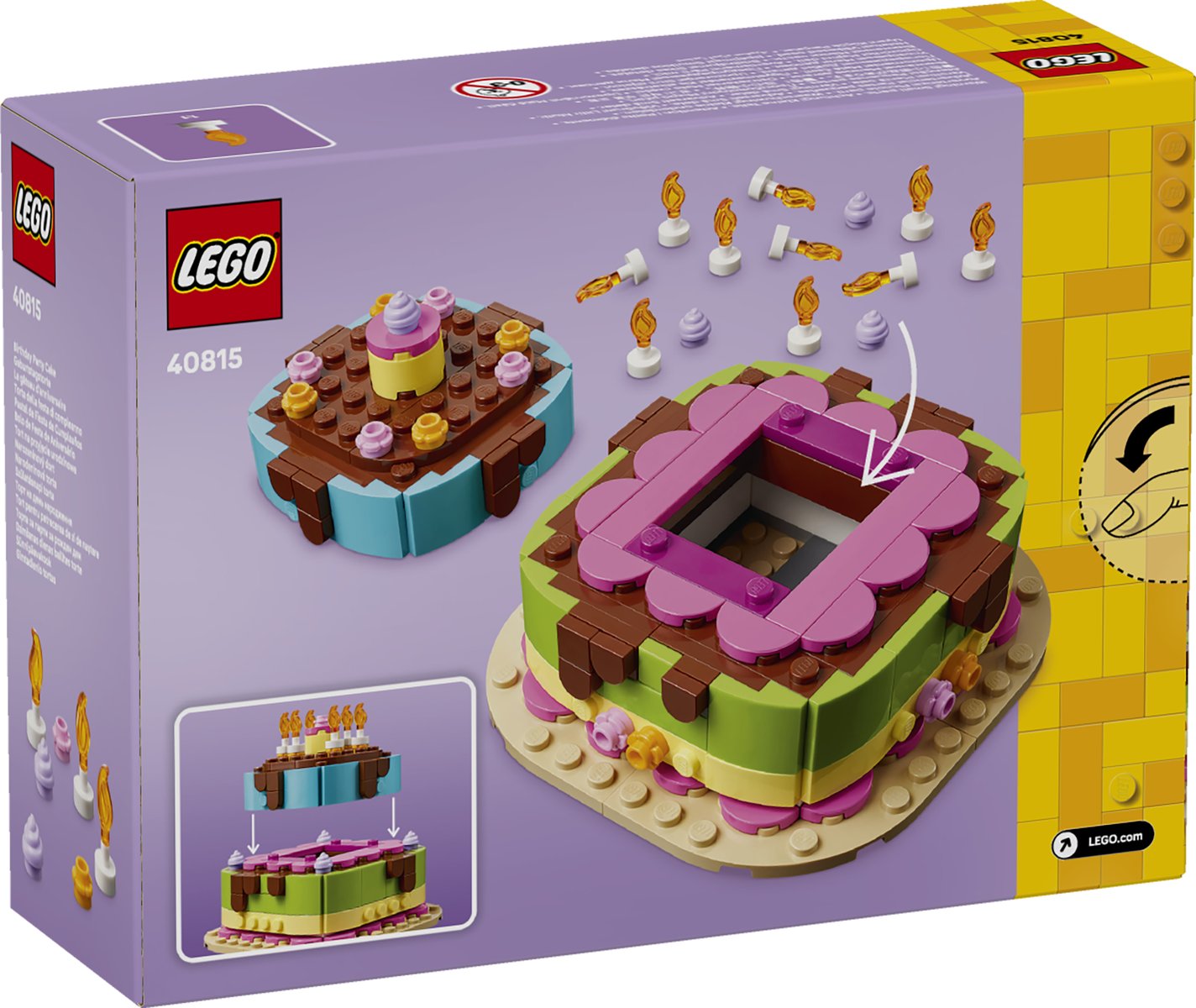 LEGO 40815 LEGO® LEGO Iconic 40815 - Geburtstagstorte – Verpackung hinten