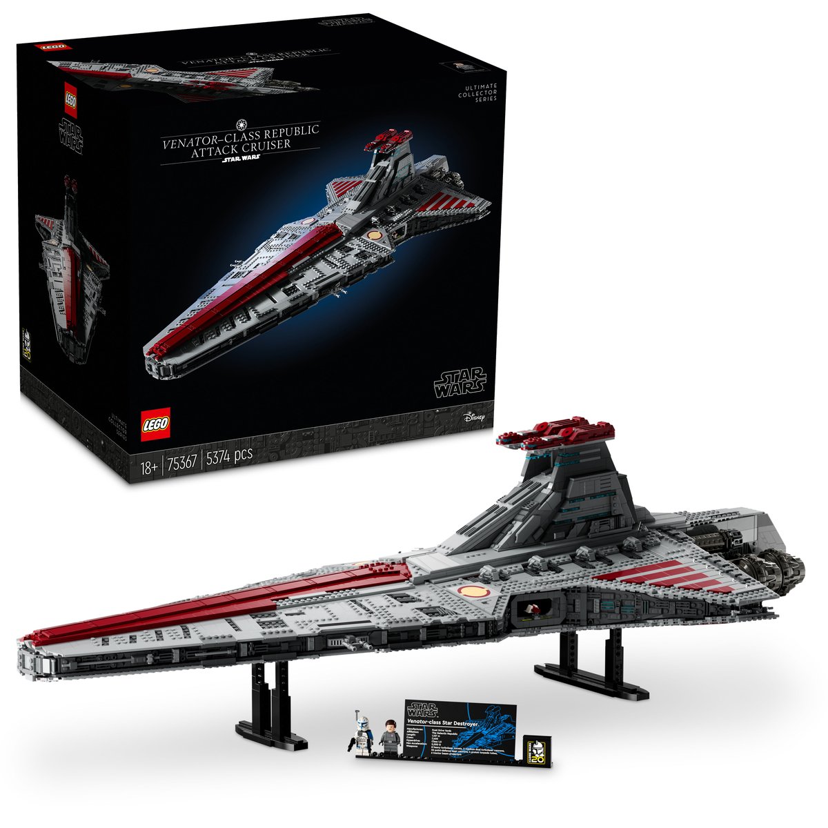 LEGO 75367 LEGO® Star Wars™ 75367 - Republikanischer Angriffskreuzer der Venator-Klasse – Box & Produkt