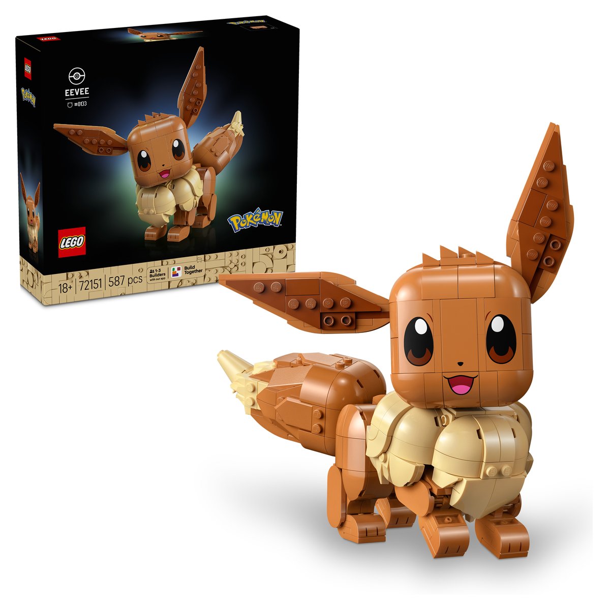 LEGO 72151 LEGO® Pokémon™ 72151 - Evoli – Box & Produkt