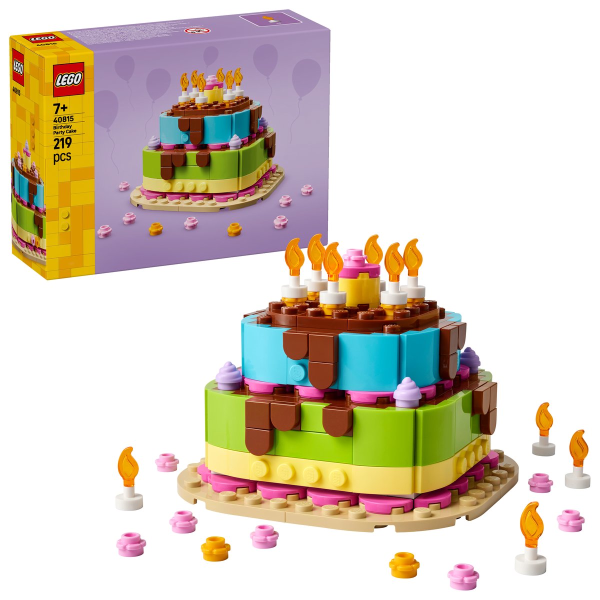 LEGO 40815 LEGO® LEGO Iconic 40815 - Geburtstagstorte – Box & Produkt