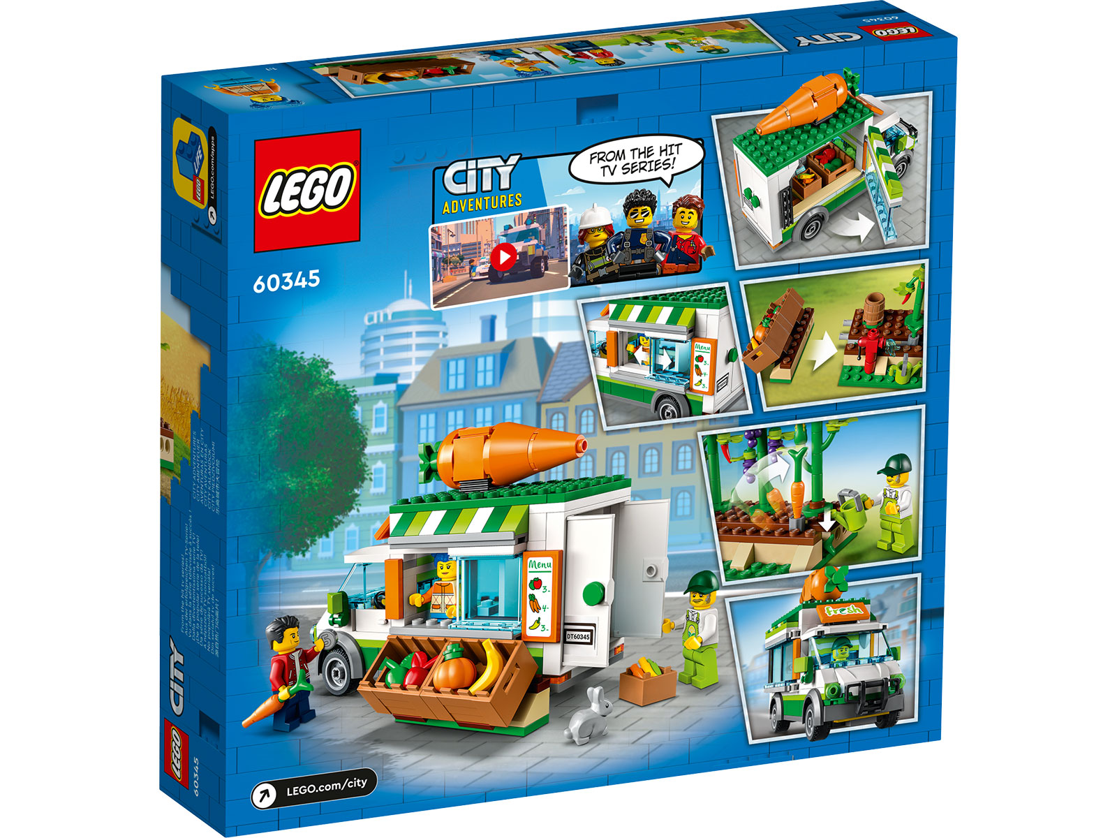 LEGO® City 60345 - Gemüse-Lieferwagen - Box Back