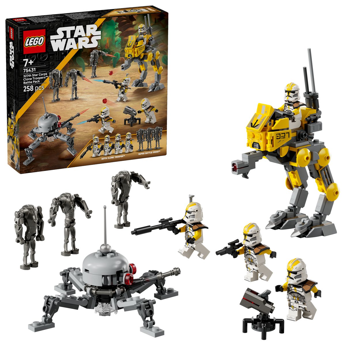 LEGO 75431 LEGO® Star Wars™ 75431 - Klonsoldaten des 327. Sternenkorps – Box & Produkt