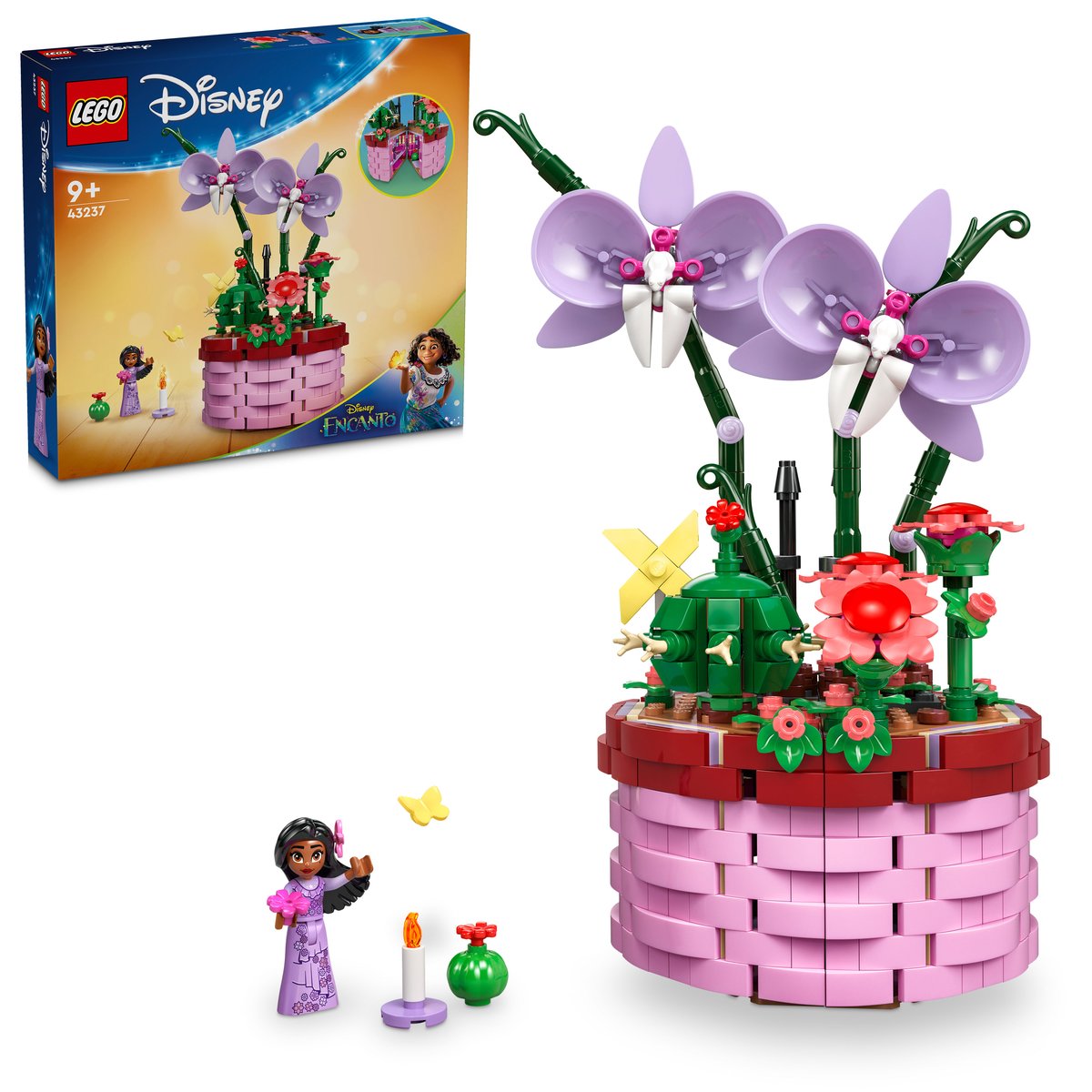 LEGO 43237 LEGO® Disney 43237 - Isabelas Blumentopf – Box & Produkt