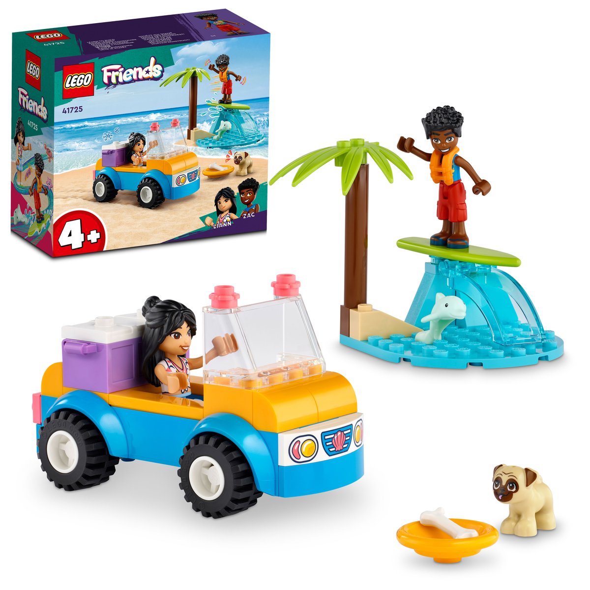 LEGO 41725 LEGO® Friends 41725 - Strandbuggy-Spaß – Box & Produkt