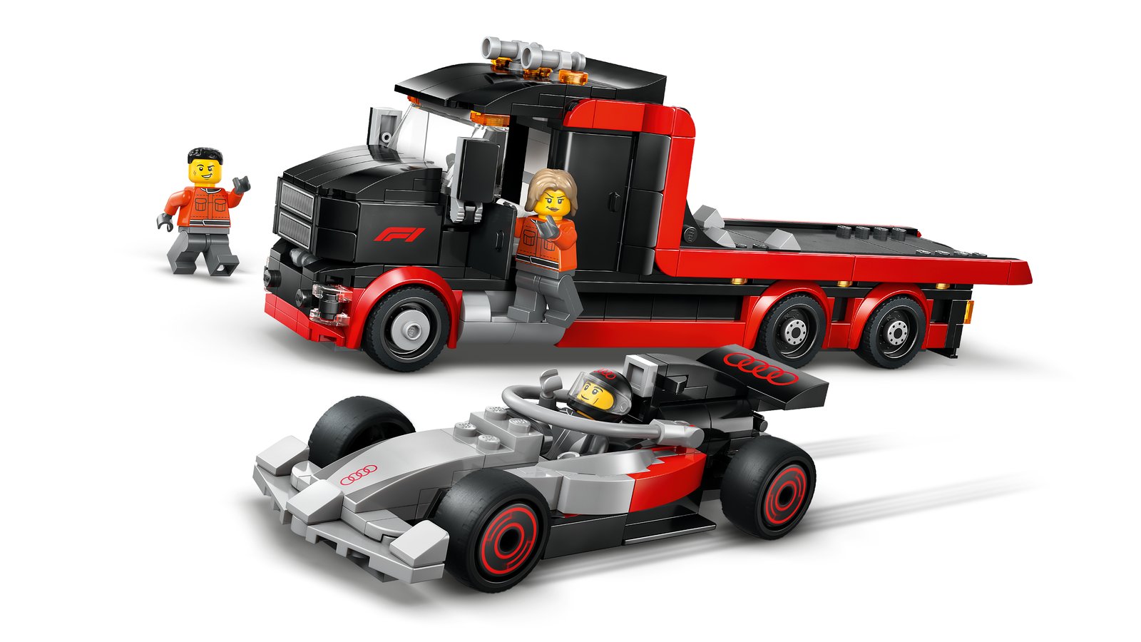 LEGO 60493 LEGO® City 60493 - F1® Truck mit Audi F1® Rennwagen – Primaeres Produktbild