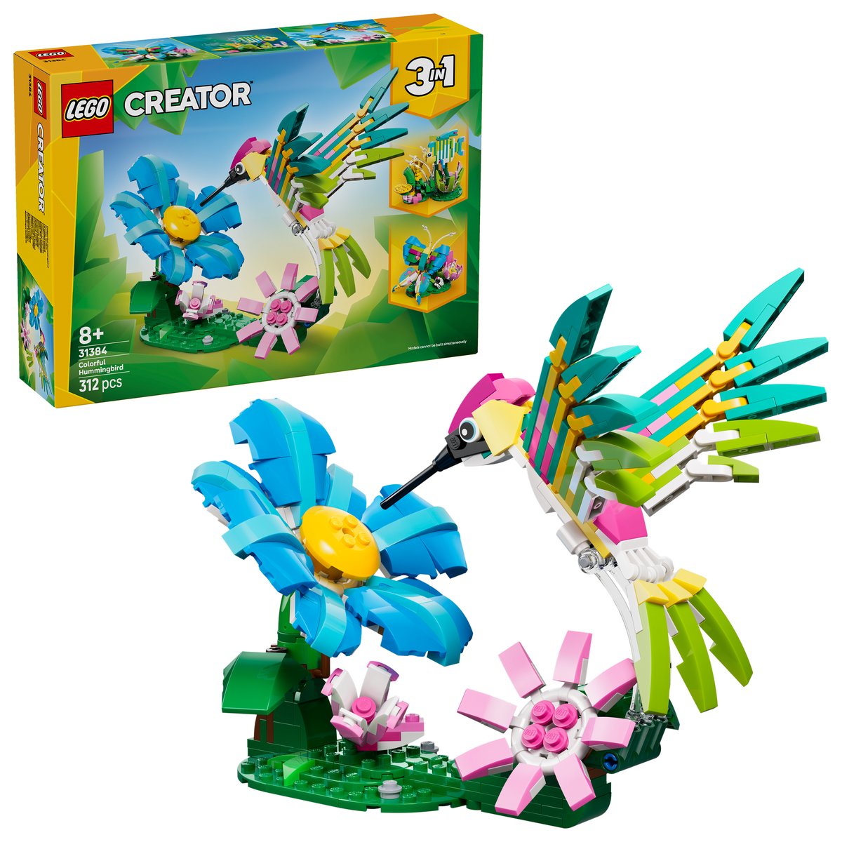 LEGO 31384 LEGO® Creator 31384 - Wilde Tiere: Bunter Kolibri – Box & Produkt
