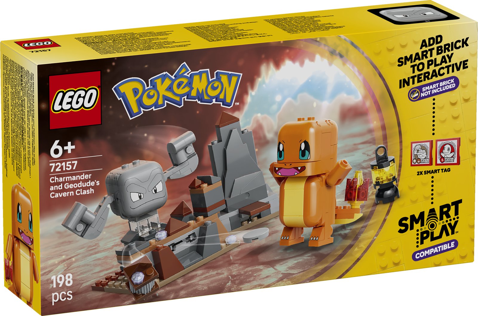 LEGO 72157 LEGO® Pokémon™ 72157 - SMART Play™: Glumandas und Kleinsteins Höhlenduell – Verpackung vorne