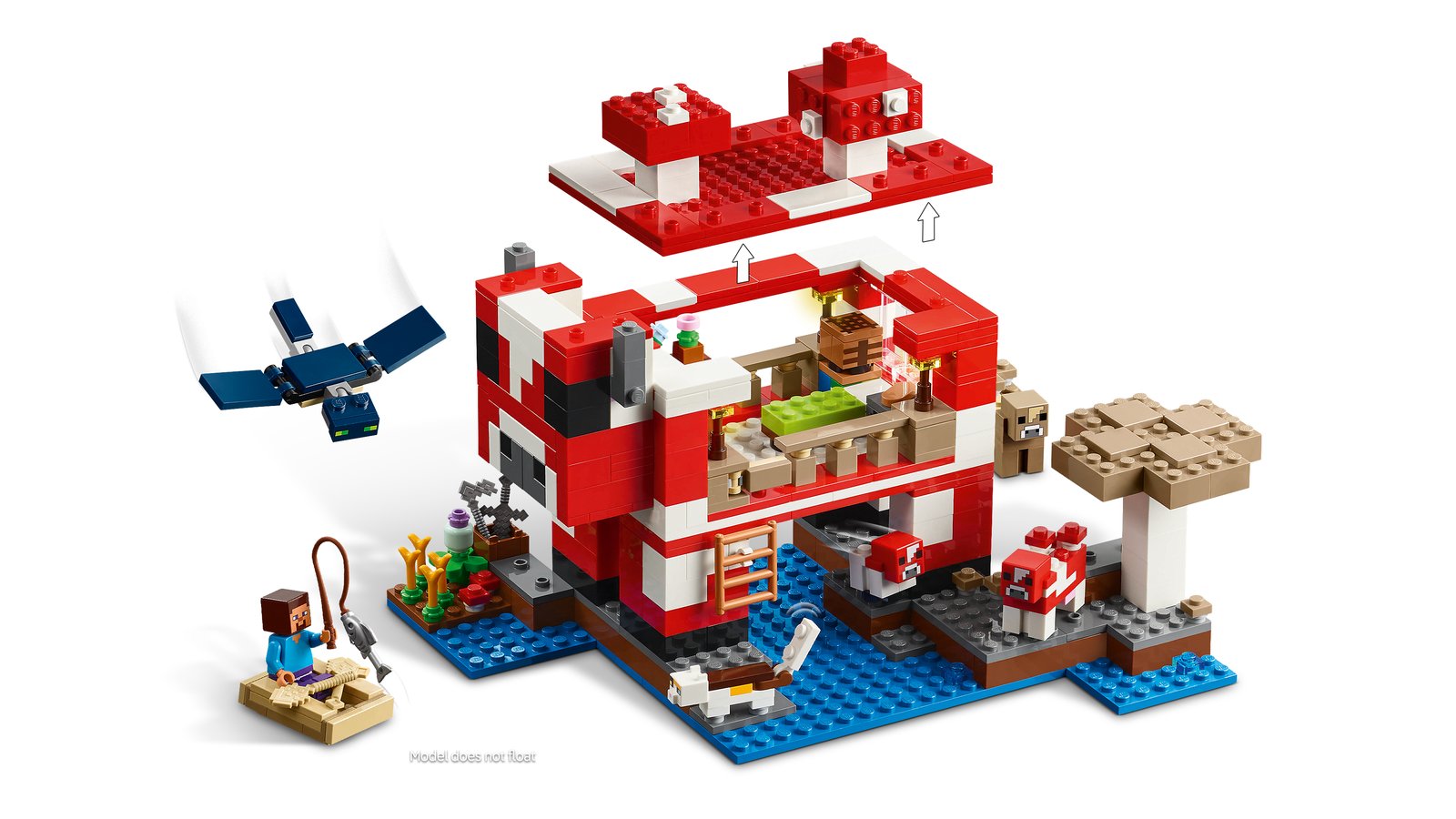 LEGO 21270 LEGO® Minecraft 21270 - Das Pilzkuh-Haus – Detailansicht 2