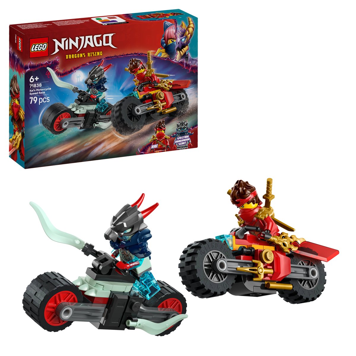 LEGO 71838 LEGO® Ninjago 71838 - Kais Motorradrennen – Box & Produkt