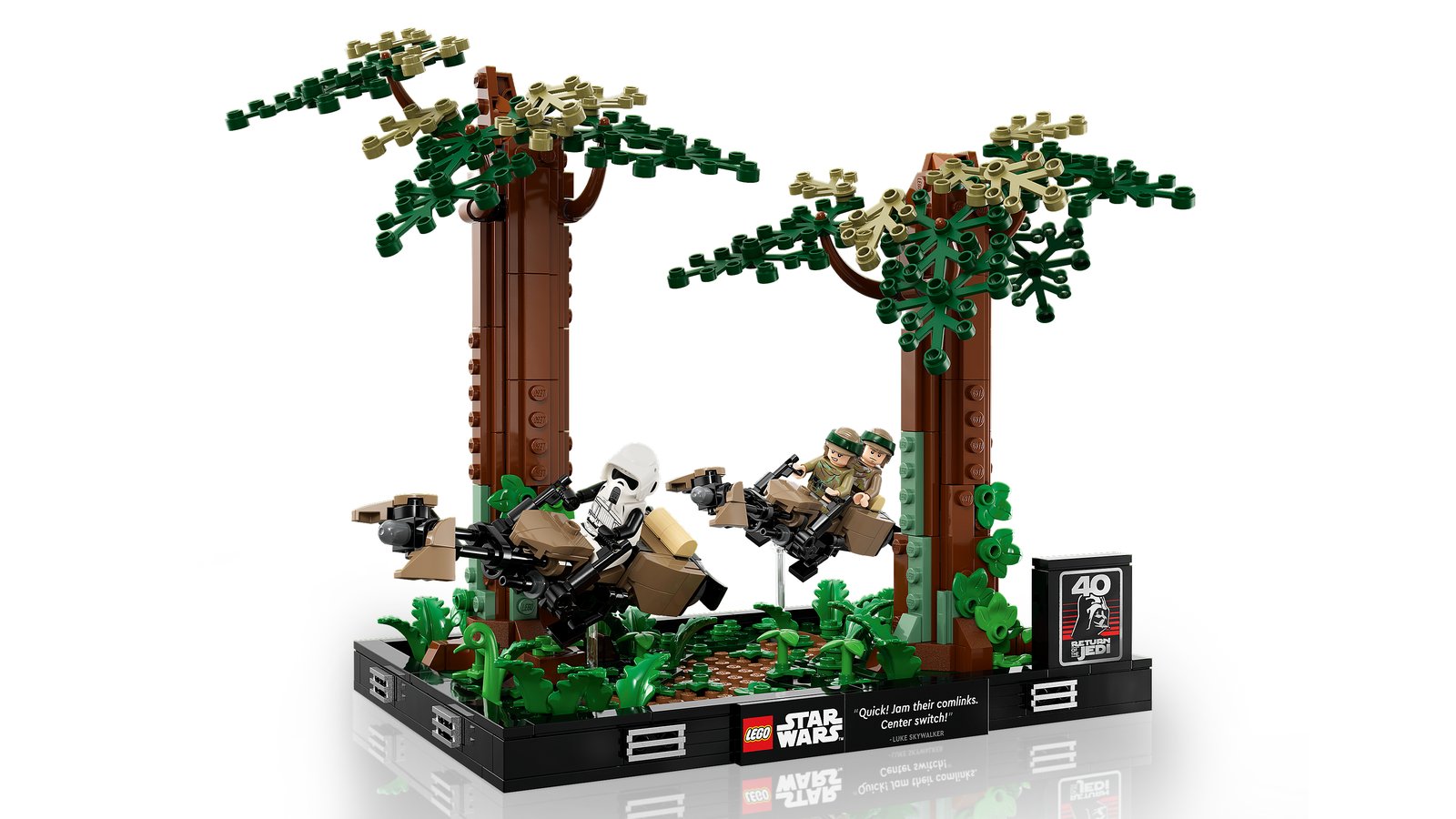 LEGO 75353 LEGO® Star Wars™ 75353 - Verfolgungsjagd auf Endor™ – Diorama – Primaeres Produktbild