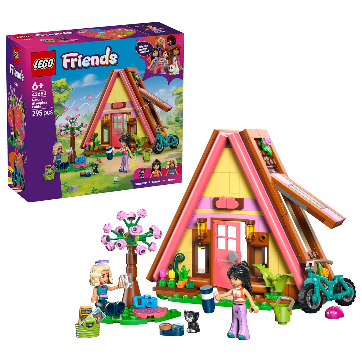LEGO 42682 LEGO® Friends – 42682 - Glampinghütte in freier Natur – Box & Produkt