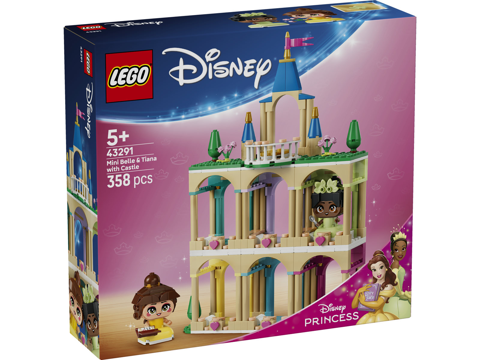 LEGO® Disney Princess 43291 - Die Mini-Prinzessinnen Belle und Tiana mit ihrem Schloss