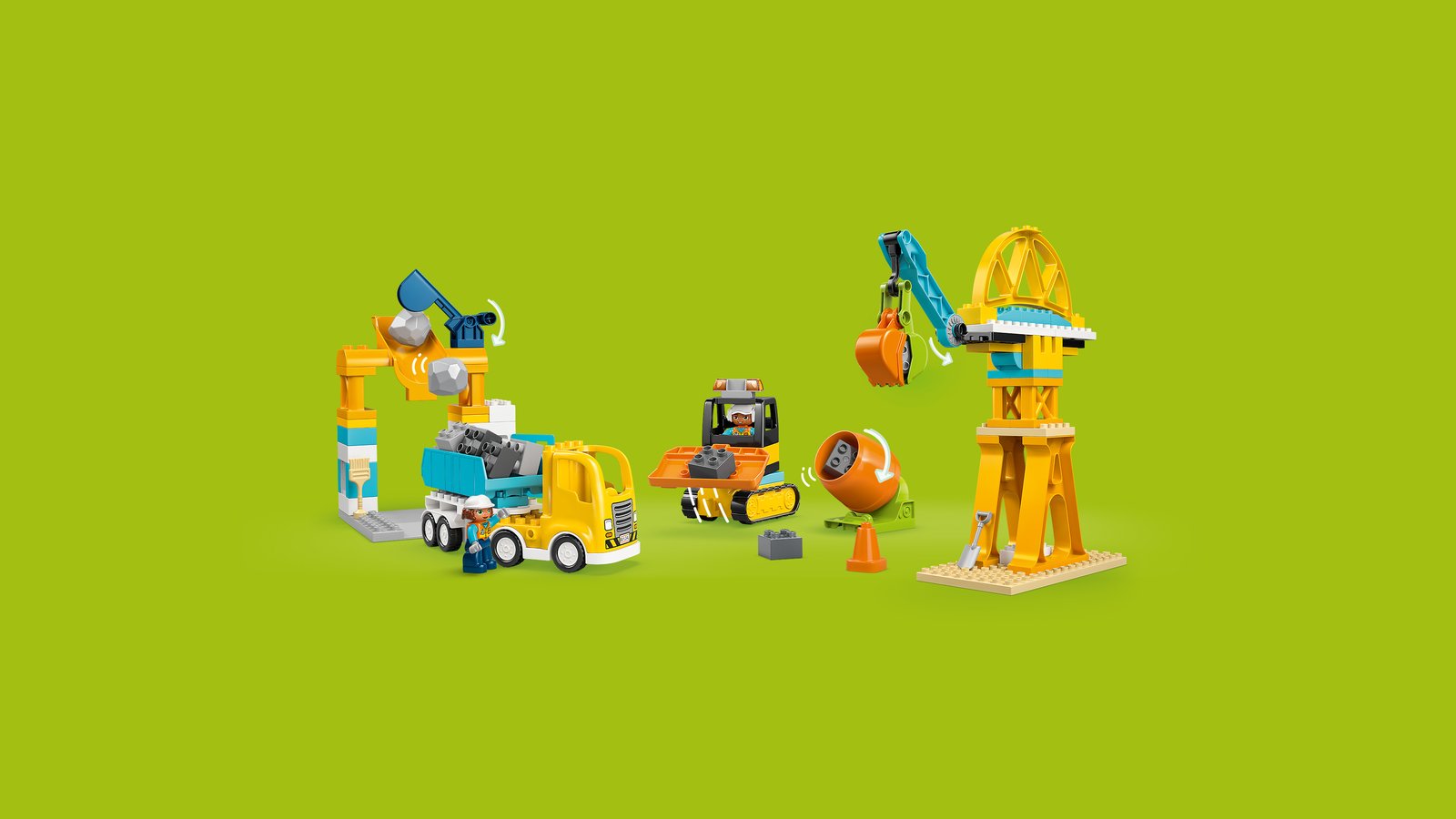 LEGO 10476 LEGO® DUPLO Town 10476 - Baustelle mit Baufahrzeugen – 3-in-1-Set – Detailansicht 3